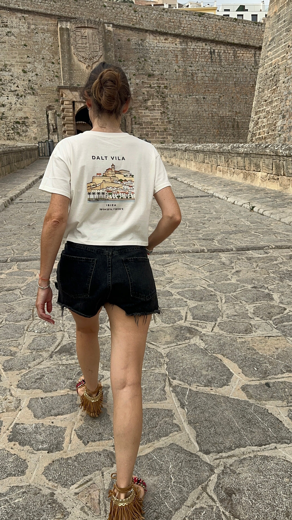 Camiseta Ibiza Dalt Vila (mujer) — Edición Limitada | IZENA
