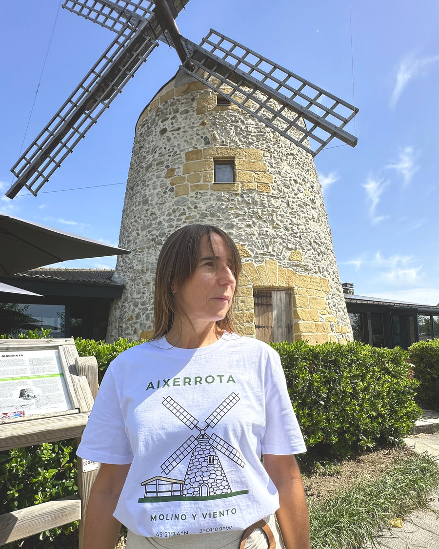 El molino de Aixerrota en Getxo, el lugar al que lleva el QR