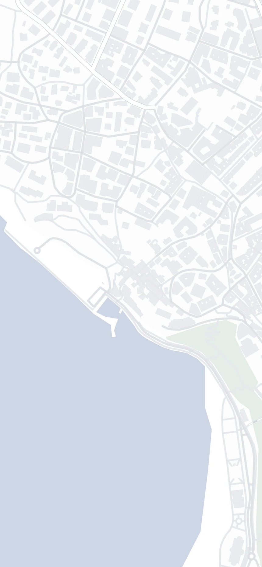 Map of Puerto Viejo with the exact spot