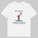 Camiseta IZENA Bilbao · Grúa Carola – en blanco, de frente