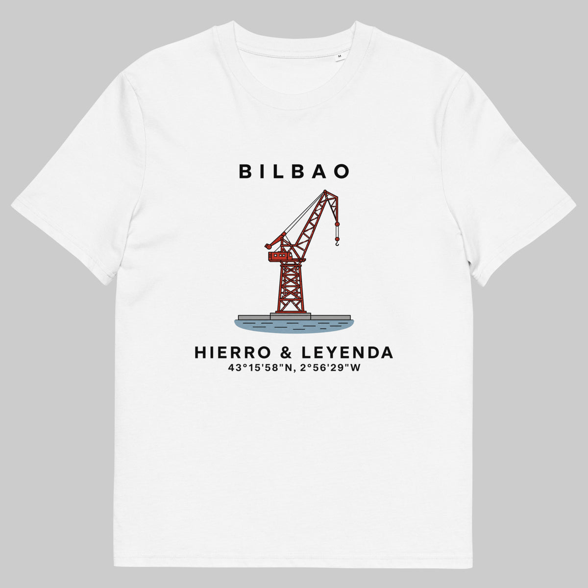 Camiseta IZENA Bilbao · Grúa Carola – en blanco, de frente