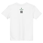 Camiseta de niños IZENA Getxo · Puerto Viejo – en blanco, espalda con el QR