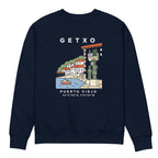 Sudadera IZENA Getxo · Puerto Viejo Premium 350 g – en azul marino, de frente