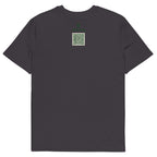 Camiseta IZENA Biarritz · Roca & Océano – en antracita, espalda con el QR