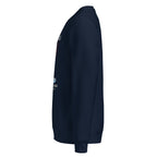Sudadera IZENA Bilbao · Grúa Carola – en azul marino, de lado izquierdo