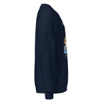 Sudadera IZENA Getxo · Puerto Viejo – en azul marino, de lado derecho