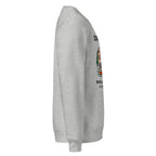 Sudadera IZENA Donibane · Bahía & Corsarios – en gris jaspeado, de lado derecho