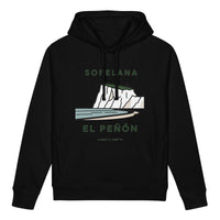 Sudadera con capucha IZENA Sopelana · El Peñón – en negro, de frente