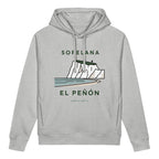 Sudadera con capucha IZENA Sopelana · El Peñón – en gris jaspeado, de frente