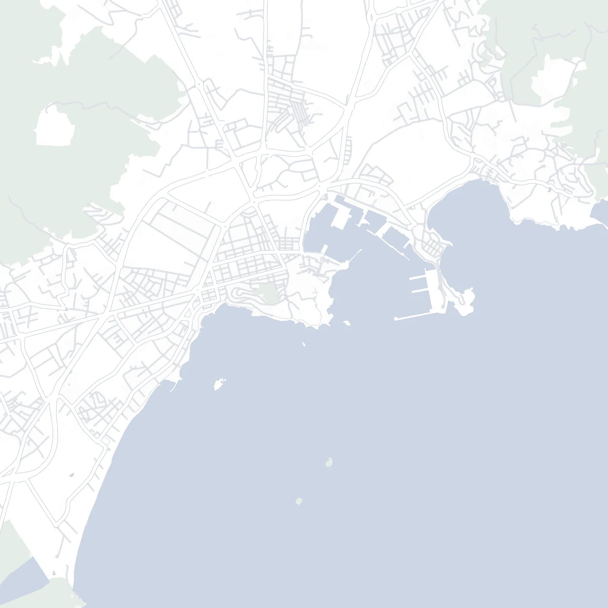 Recuadro de Ibiza del Mapa IZENA, con Dalt Vila